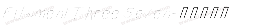 Filament Three Seven字体转换